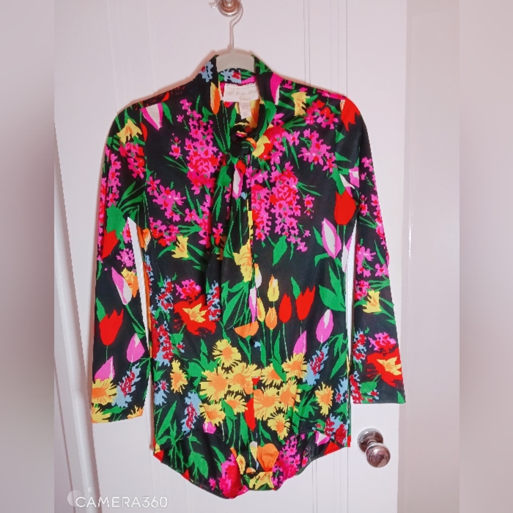 Vintage Sears Floral Bodysuit